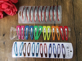 4Sheets Metal Hair Clips Base Barrette Finding Assorted - Click Image to Close